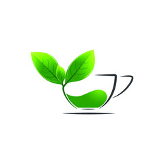 Creative modern logo for tea industry. modern vector illustration.