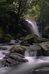 Obraz premium Meoto waterfall in Kumamoto Japan