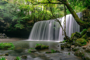Obraz premium Nabega waterfall in Kumamoto Japan
