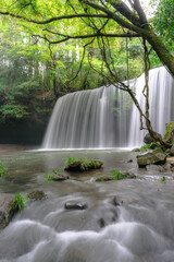 Nabega waterfall in Kumamoto Japan