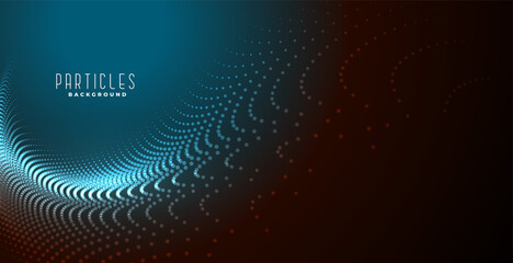 abstract particle mesh wave digital background