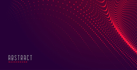 abstract particles background in red shades
