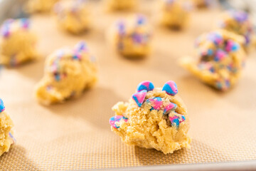 Unicorn chocolate chip cookie
