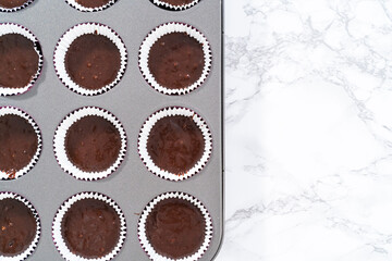 Chocolate ganache cupcake