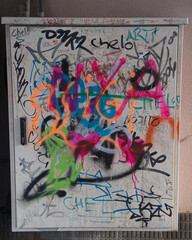 Grafitti on an electric box
