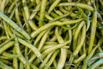 green chilly, pepper, oriental spice, hot in the market