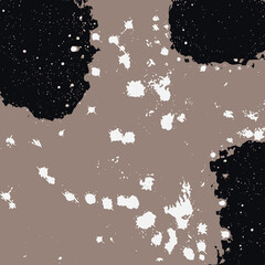 Grey Pink and Black Abstract Art Star Galaxy Illustration Wallpaper