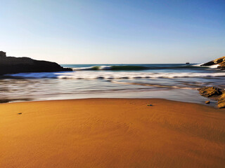 Turquoise ocean, beautiful cliffs, blue skies, extreme landscapes. 