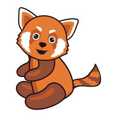 panda bear logo isolated on white background. vector illustration