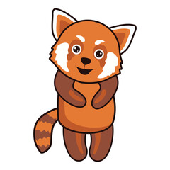 panda bear logo isolated on white background. vector illustration