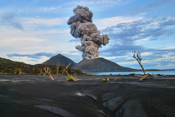 active volcano Tavurvur, Papua New Guinea, Ring of Fire