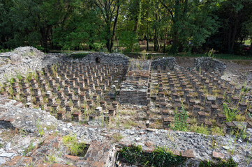 Part of the archaeological site of Dion in northern Greece