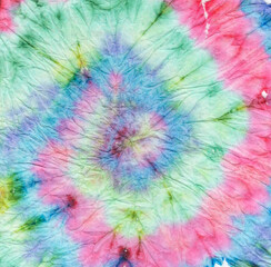 Rainbow Tie Dye Swirl.  Tiedye Color Textile