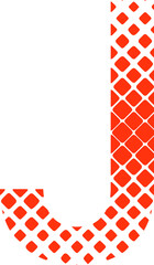 j letter typography logo design vector