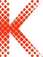 k letter typography logo design vector