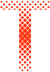 t letter typography logo design vector