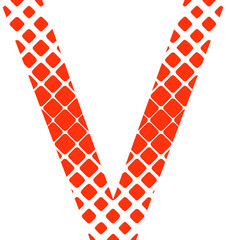 v letter typography logo design vector