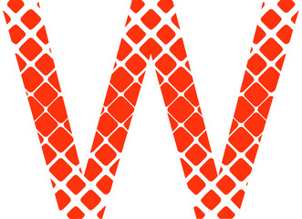 w letter typography logo design vector