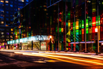 Fototapeta premium Montreal Old streets at night