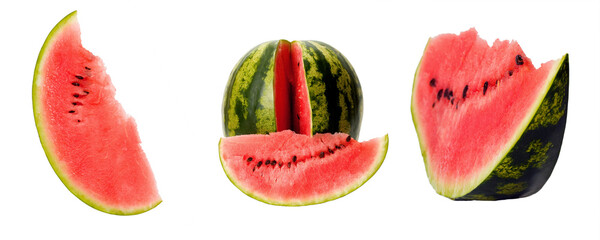 Watermelon slice isolated piece