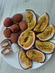 fruits on a plate