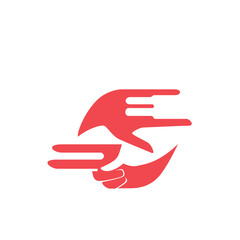 Obraz premium sign language interpreter logo. vector illustration
