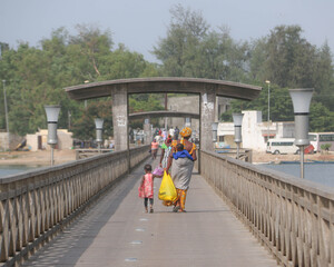 Sur l'île de Fadiouth au delta de Saloum au Sénégal