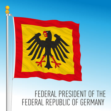 Presidential flag, federal state of Germany, europe, vector illustration