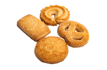 butter cookies isolated