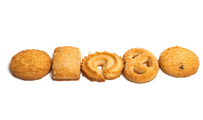 butter cookies isolated
