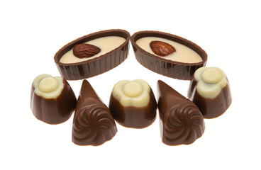 chocolate candy isolated