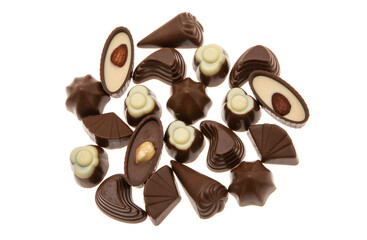 chocolate candy isolated