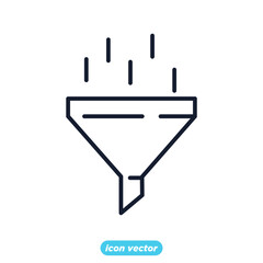 data filter icon. statistics, analytics symbol template for graphic and web design collection logo vector illustration
