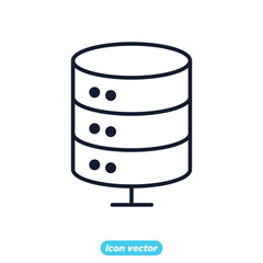 database icon. statistics, analytics symbol template for graphic and web design collection logo vector illustration