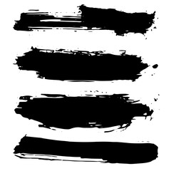 	
Set of vector brush strokes. Dirty ink texture splatters. Grunge rectangle text boxes	

