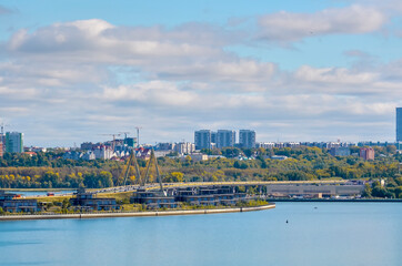 Obraz premium Cable-stayed bridge Millennium in Kazan - the capital of Tatarstan.
