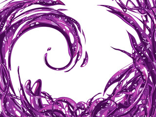 Fototapeta premium 闇属性のエフェクト風_背景イラスト