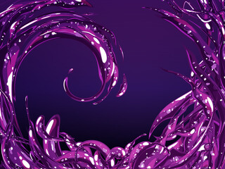 風属性のエフェクト風の竜巻イラスト Wall Mural Wallpaper Murals ふわぷか