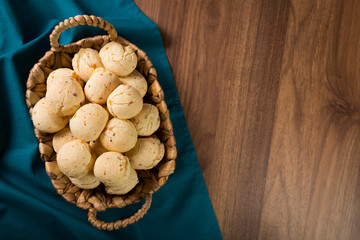 Cheese bread, traditional brazilian snack.