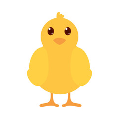 cute chick icon, colorful design