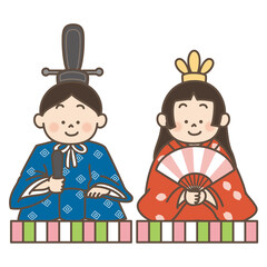 ひな祭り　かわいいイラスト