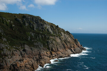 Fototapeta na wymiar Cliff Face of Cornwall