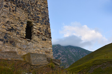 Fighting towers of the Mamsurovs in the Dargav Gorge. Republic of North Ossetia - Alania