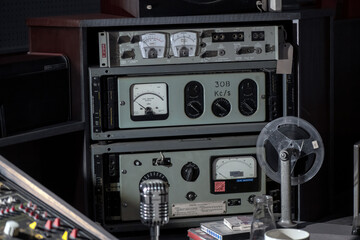 Electronic equipment from a cold war nuclear bunker in Scotland