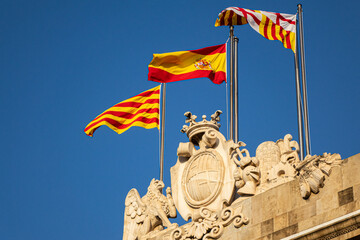 Bandiere Barcellona Catalonia Spagna