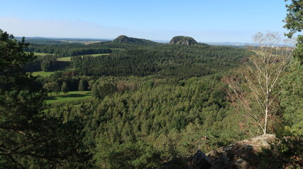 Sächsische Schweiz Wanderung in Gebirge