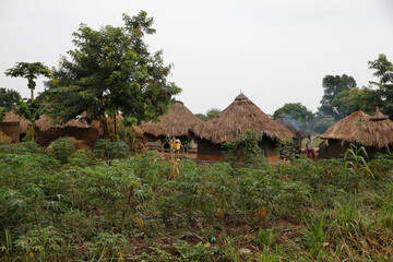 Ugandan village. Uganda. 26.02.2017