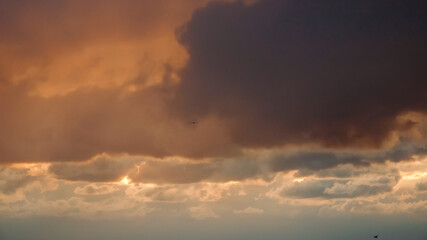 abstract and colorful storm clouds