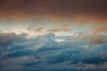 abstract and colorful storm clouds