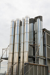 Steel tubes, gas and smoke vents